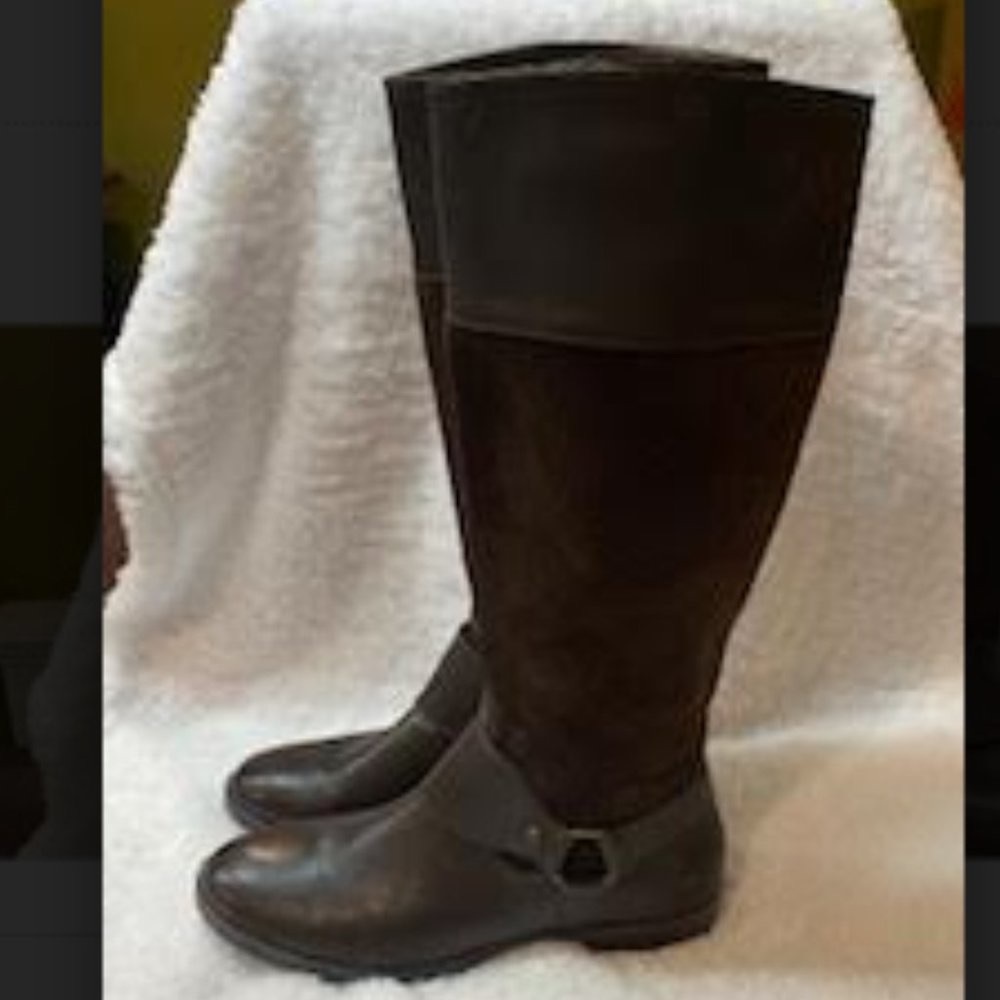 Lauren “Sulita” Suede & Leather Tall Boots Sz 9